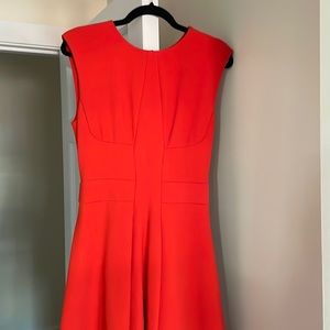 Burnt orange vintage Tracey Reese dress, perfect for fall!